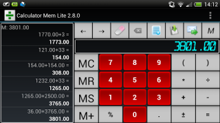 Calculadora con memoria