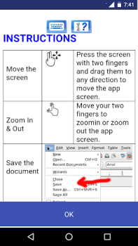 Descargar AndroWriter Editor documentos Trabajo para Android captura de pantalla 3
