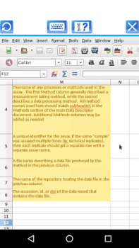 Descargar AndroCalc Editor de hojas para Trabajo para Android captura de pantalla 2