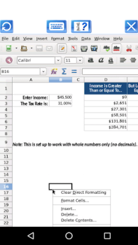 Descargar AndroCalc Editor de hojas para Trabajo para Android captura de pantalla 3