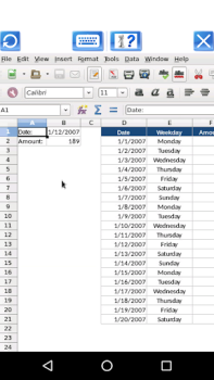 Descargar AndroCalc Editor de hojas para Trabajo para Android captura de pantalla 4