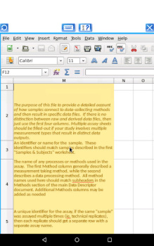 Descargar AndroCalc Editor de hojas para Trabajo para Android captura de pantalla 6
