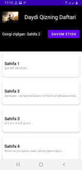 Descargar Daydi Qizning Daftari Libros y referencia para Android captura de pantalla 3