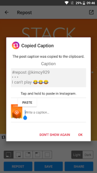 Descargar Regram - Repost for Instagram Herramientas para Android captura de pantalla 6