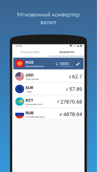 Descargar Курсы валют Кыргызстана Finanzas para Android captura de pantalla 3