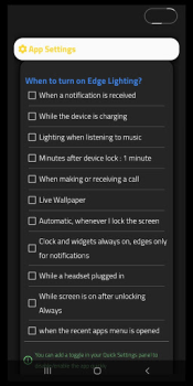 Descargar Always On Edge Personalización para Android captura de pantalla 6