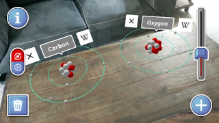 Descargar AR Atom Visualizer for ARCore Educación para Android captura de pantalla 2