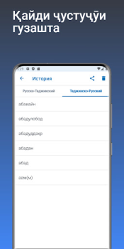 Descargar Луғати Русӣ - Тоҷикӣ Libros y referencia para Android captura de pantalla 4