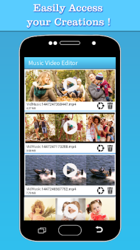 Descargar Music Video Editor Add Audio Editores y reproductores de video para Android captura de pantalla 5