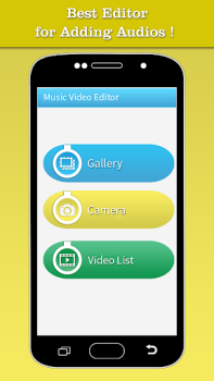 Descargar Music Video Editor Add Audio Editores y reproductores de video para Android captura de pantalla 6