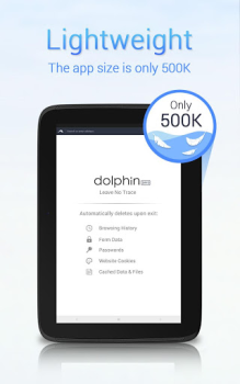 Descargar Dolphin Zero Incognito Browser Comunicación para Android captura de pantalla 5