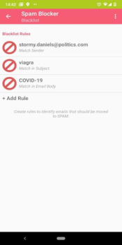 Descargar Email Spam Blocker Trabajo para Android captura de pantalla 3