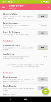 Descargar Email Spam Blocker Trabajo para Android captura de pantalla 4