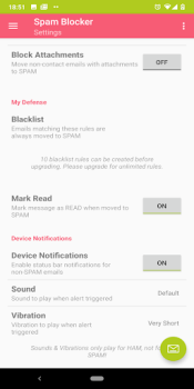 Descargar Email Spam Blocker Trabajo para Android captura de pantalla 5