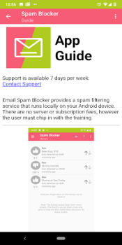 Descargar Email Spam Blocker Trabajo para Android captura de pantalla 6