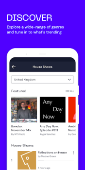 Descargar Mixcloud: radio, mezclas de DJ Música y audio para Android captura de pantalla 4