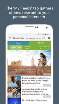 Descargar Noticias de Sony: News Suite Noticias y revistas para Android captura de pantalla 3