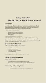 Descargar Adobe Digital Editions Libros y referencia para Android captura de pantalla 2