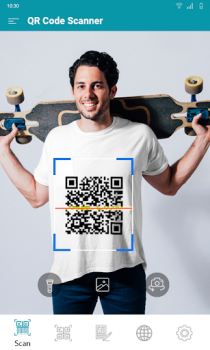 Descargar QR-код сканер и считыватель генератор штрих-кодов Trabajo para Android captura de pantalla 2