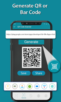 Descargar QR-код сканер и считыватель генератор штрих-кодов Trabajo para Android captura de pantalla 4