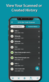 Descargar QR-код сканер и считыватель генератор штрих-кодов Trabajo para Android captura de pantalla 5