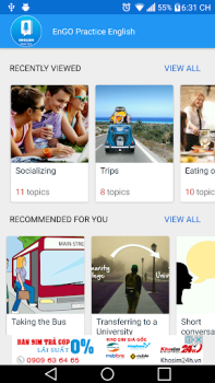 Descargar EnGO - Practice English Educación para Android captura de pantalla 2