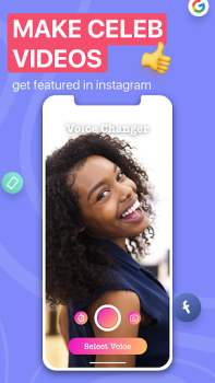 Descargar Voicer Celebrity Voice Changer Entretenimiento para Android captura de pantalla 2
