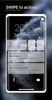 Descargar iNotify - iOS lock and notific Personalización para Android captura de pantalla 3