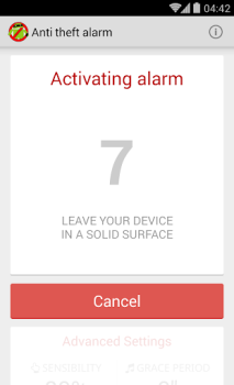 Descargar Alarma antirrobo Herramientas para Android captura de pantalla 3