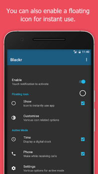 Descargar Blackr: OLED Screen Off Herramientas para Android captura de pantalla 3