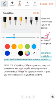 Descargar Write on PDF Trabajo para Android captura de pantalla 3