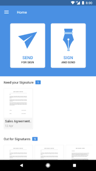 Descargar Zoho Sign - Fill & eSign docs Trabajo para Android captura de pantalla 2