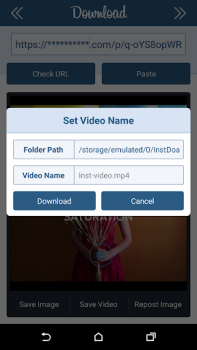 Descargar Downloader for Instagram Editores y reproductores de video para Android captura de pantalla 3