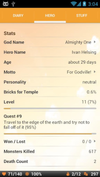 Descargar Godville Juegos de rol para Android captura de pantalla 3