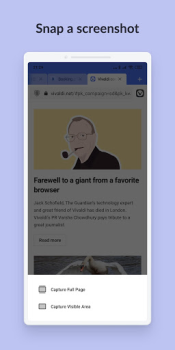 Descargar Vivaldi Browser Snapshot Comunicación para Android captura de pantalla 6