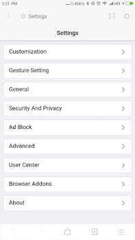 Descargar XBrowser - Mini & Super fast Comunicación para Android captura de pantalla 3