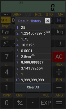 Descargar RealCalc Scientific Calculator Trabajo para Android captura de pantalla 4