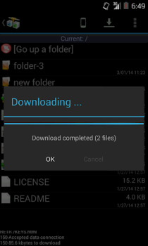 Descargar AndFTP es es un cliente FTP Herramientas para Android captura de pantalla 4