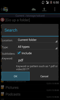 Descargar AndFTP es es un cliente FTP Herramientas para Android captura de pantalla 6