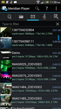 Descargar Meridian Player Editores y reproductores de video para Android captura de pantalla 3