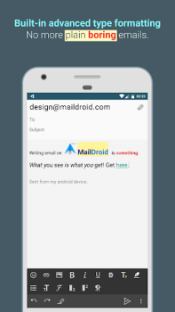Descargar MailDroid -  Email App Comunicación para Android captura de pantalla 4