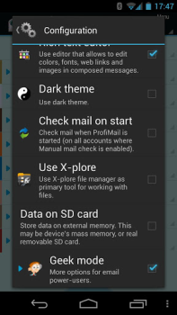 Descargar ProfiMail Go - email client Comunicación para Android captura de pantalla 3