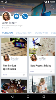 Descargar Office Delve Trabajo para Android captura de pantalla 4