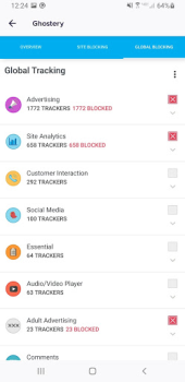 Descargar Ghostery Privacy Browser Trabajo para Android captura de pantalla 3