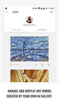 Descargar AI Art Image Generator – GoArt Foto para Android captura de pantalla 2