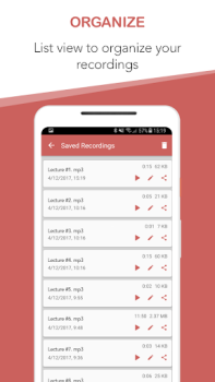 Descargar Voice Recorder HD Música y audio para Android captura de pantalla 2