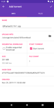 Descargar LibreTorrent Editores y reproductores de video para Android captura de pantalla 6