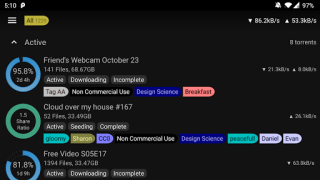 Descargar BiglyBT, Torrent Downloader Herramientas para Android captura de pantalla 5