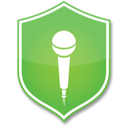 Logotipo Bloqueo de Microfono - Blocker