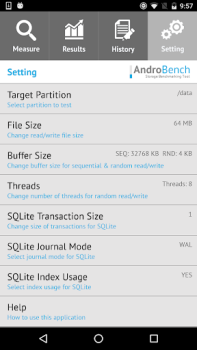 Androbench (Storage Benchmark)